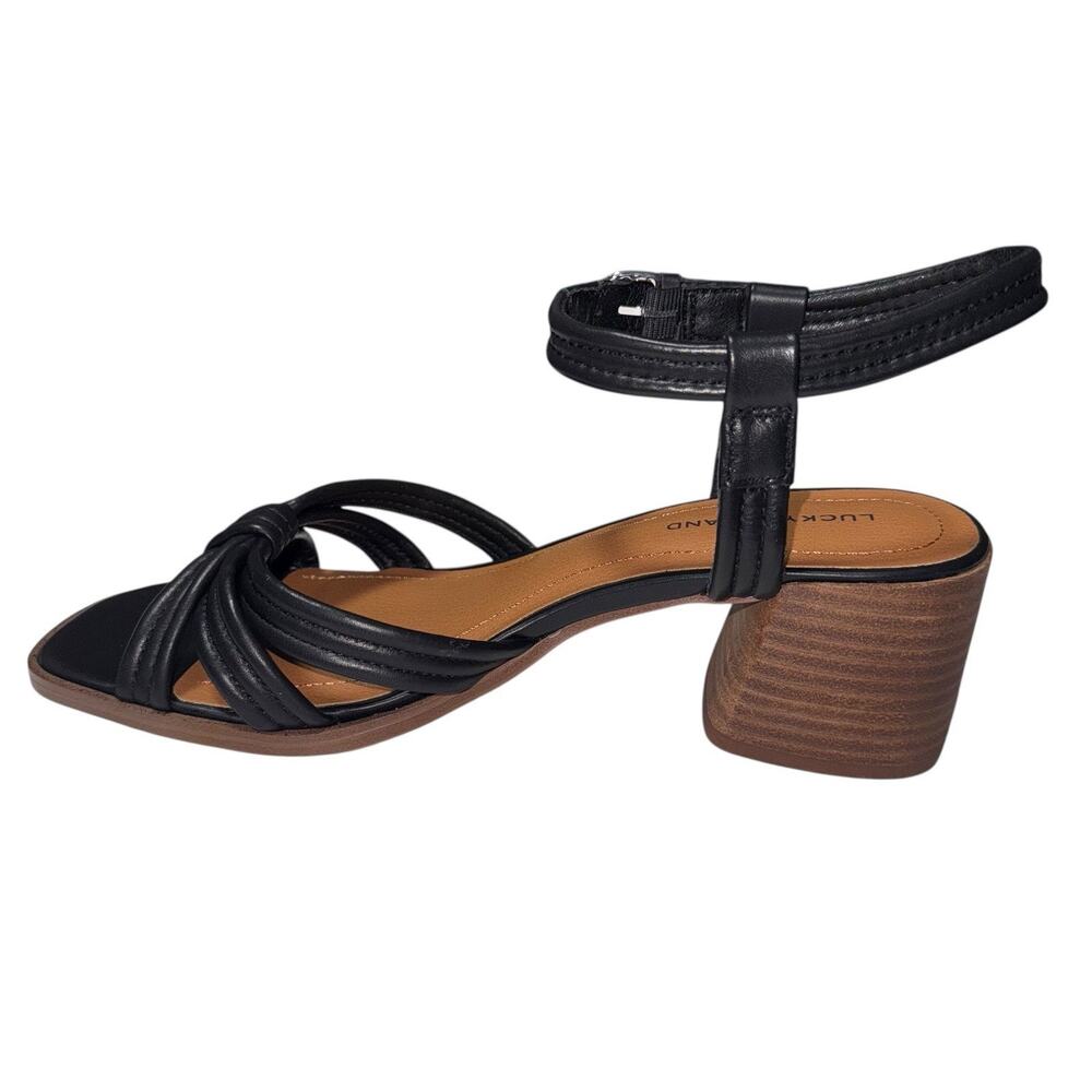 Lucky Brand Jolenne Women Heeled square toe Black SandalsSZ/ 9 M-40 - Picture 7 of 12